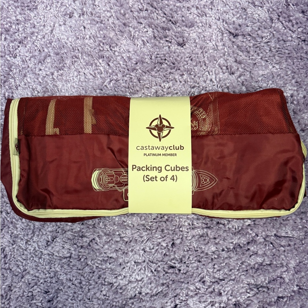 Disney Cruise Line Destiny Inaugural Sailings Castaway Club Packing Cubes Set